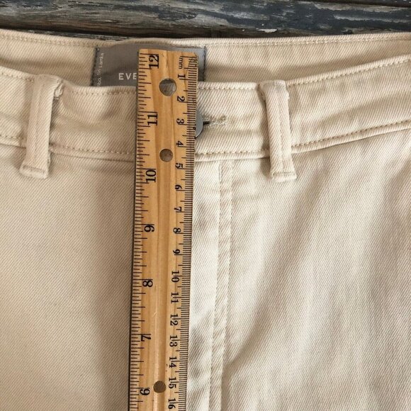 Everlane The Slim Leg Crop Pants Womens 10 Sandstone Stretch - Picture 7 of 10